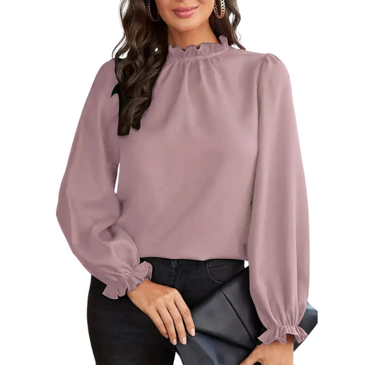Elegante damesblouse met ruches