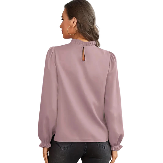 Elegante damesblouse met ruches