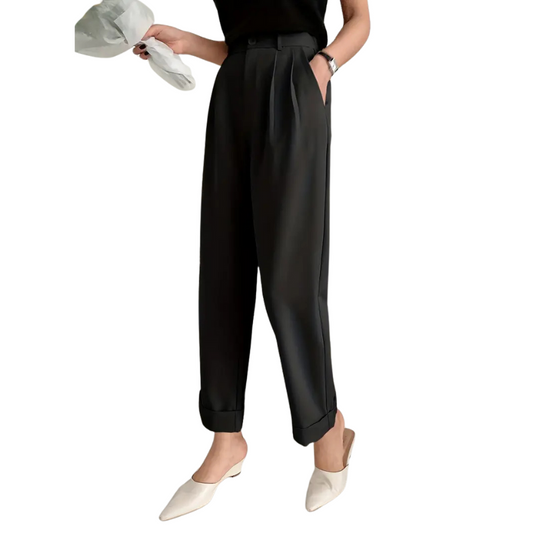 Wijde pantalon met zakken