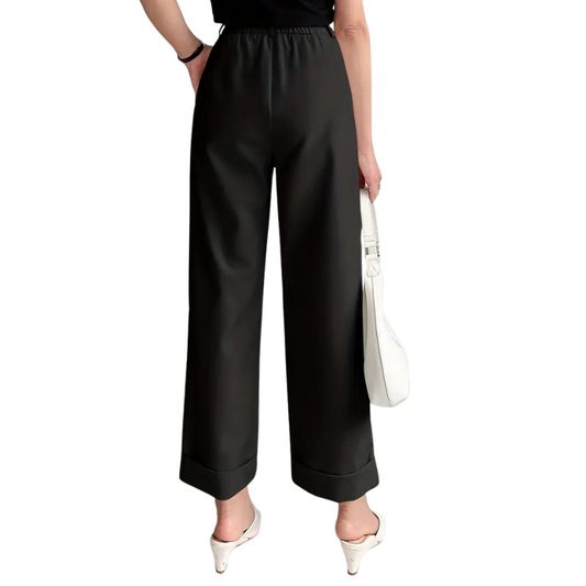Wijde pantalon met zakken
