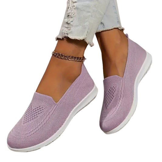 Gebreide instapsneakers met zachte zool