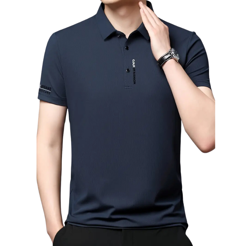 Ademend atletisch golfshirt voor heren