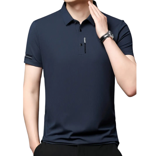 Ademend atletisch golfshirt voor heren