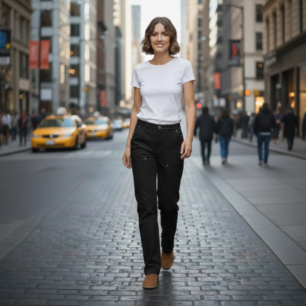 Slim fit denim broek voor dames met elastische tailleband Jelle Jora Mode