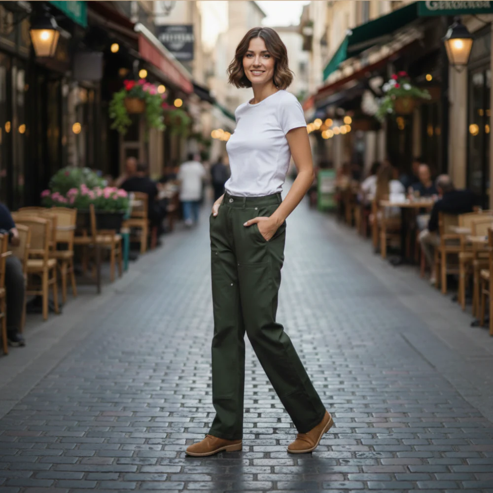 Slim fit denim broek voor dames met elastische tailleband Jelle Jora Mode