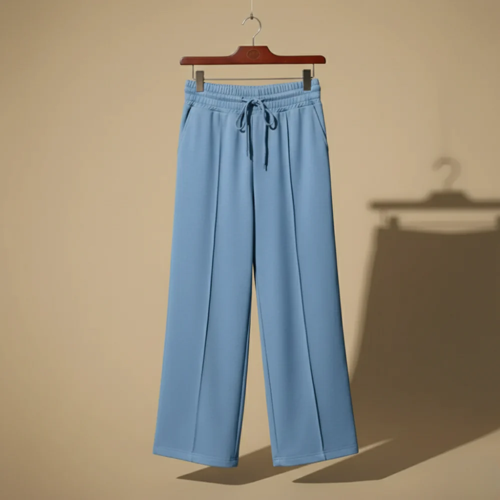 Loszittende casual broek met wijde pijpen voor dames Jelle Jora Mode