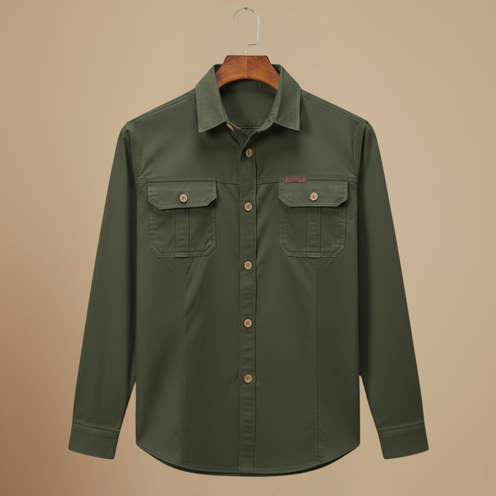 Casual tactisch cargoshirt met lange mouwen Jelle Jora Mode