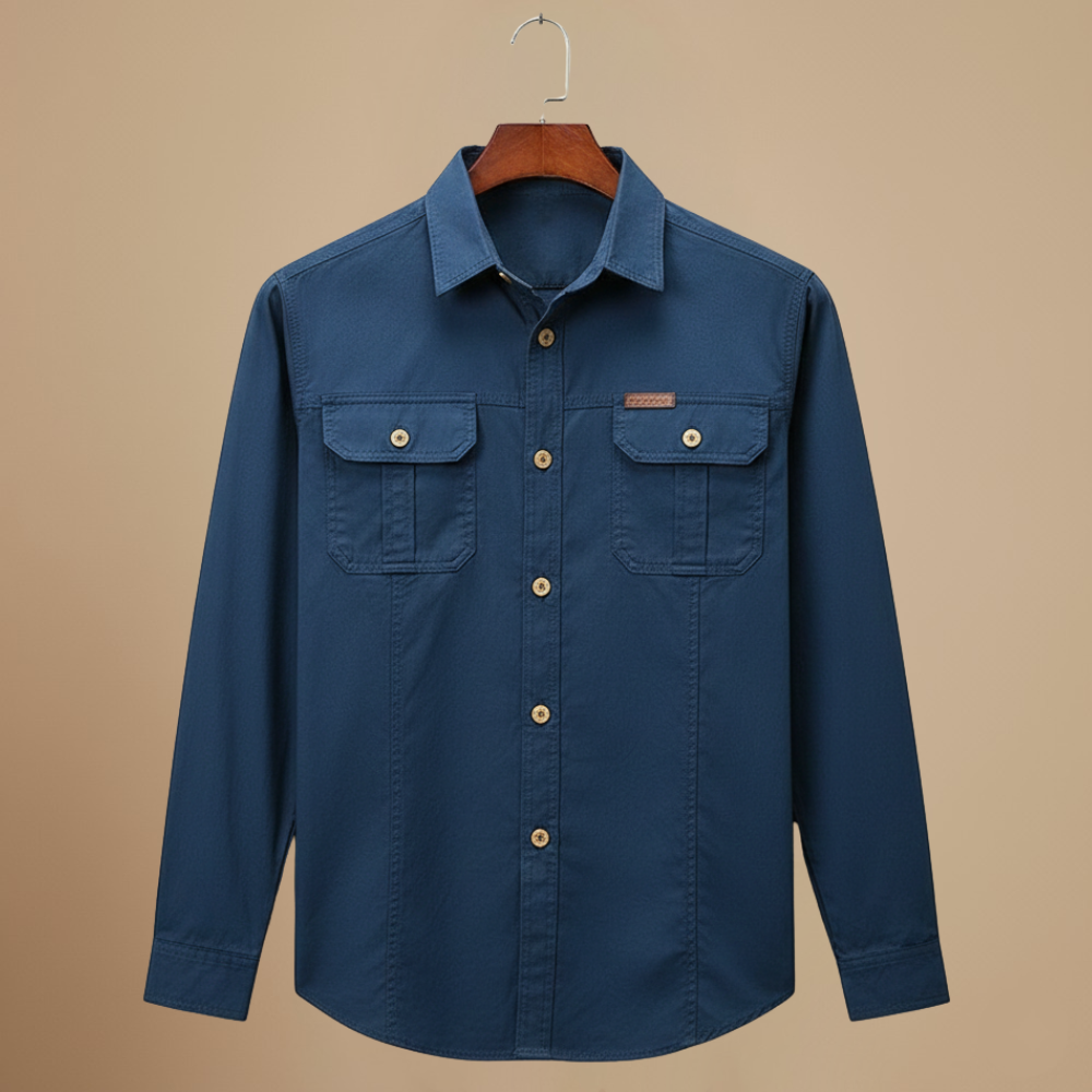 Casual tactisch cargoshirt met lange mouwen Jelle Jora Mode