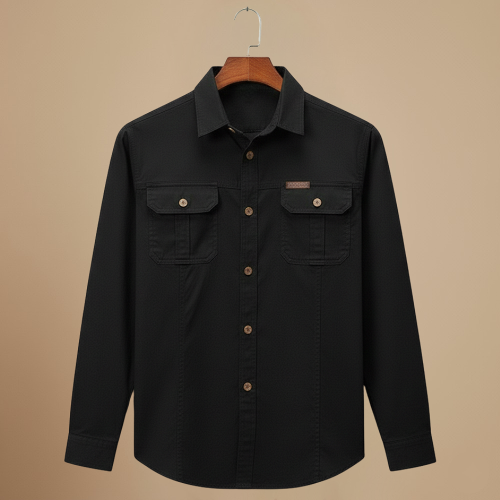 Casual tactisch cargoshirt met lange mouwen Jelle Jora Mode