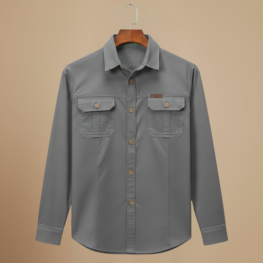 Casual tactisch cargoshirt met lange mouwen Jelle Jora Mode