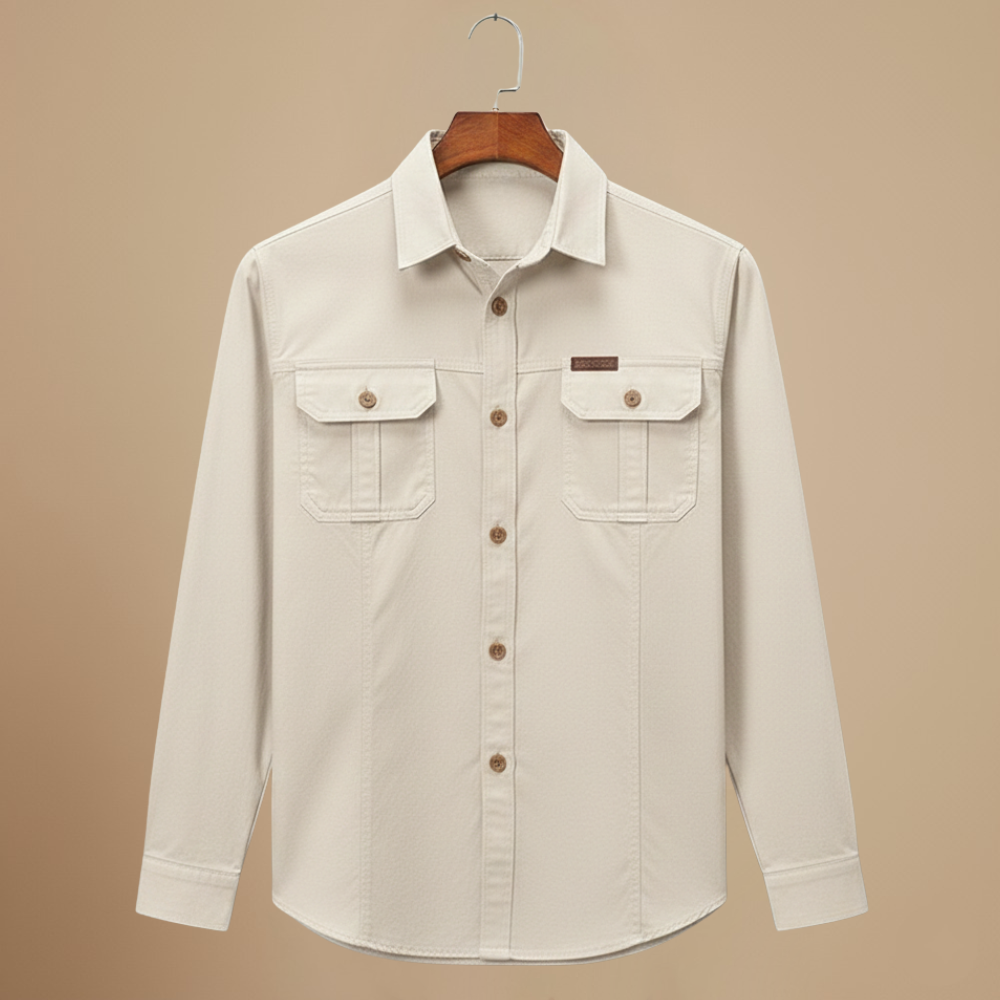 Casual tactisch cargoshirt met lange mouwen Jelle Jora Mode