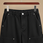 Slim fit denim broek voor dames met elastische tailleband Jelle Jora Mode